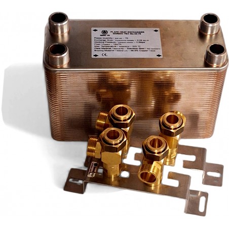 Plattvärmeväxlare på monteringskonsol Nordic TEc Ba-32-70 SE4