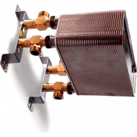 fjärrvärmeväxlare på monteringskonsol Nordic Tec Ba-32-70-SE5