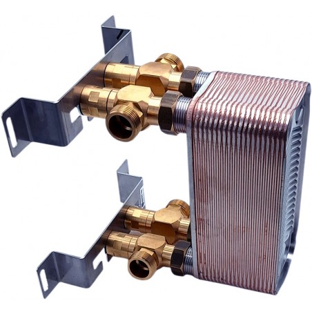 värmeväxlare golvvärme met fästen 40 plattor Nordic Tec Ba-16-40 SE4