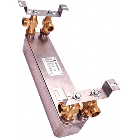 vvx värmeväxlare med fästen Nordic Tec Ba-60-40 SE3 40 rader