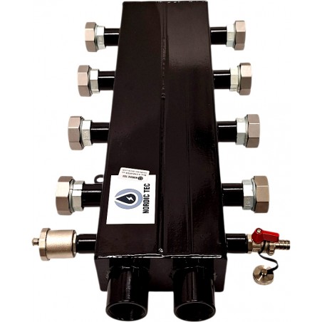 hydraulisk-separator Värmekretsfördelare 4-vägs nordic tec 2+2 se3