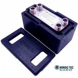 Plattvärmeväxlare Nordic Tec Ba-12-40 3/4" 85 kW 2