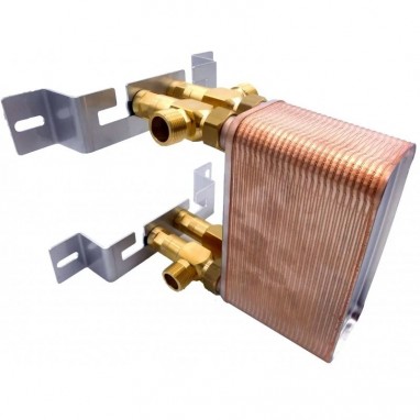 värmeväxlare med monteringsfäste Ba-12-40 nordic