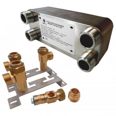 Värmeväxlare Nordic Tec Ba-16-22 1" 100 kW Monterings-fäste