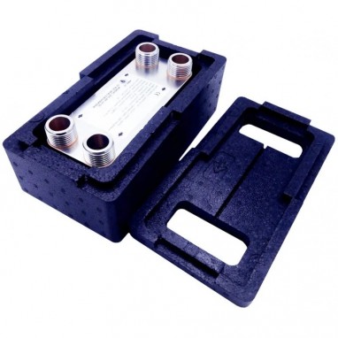 Värmeväxlare Nordic Tec Ba-16-32 1" 25 kW isolering