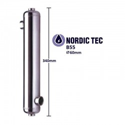 Poolvärmeväxlare Nordic Tec B55 16kW