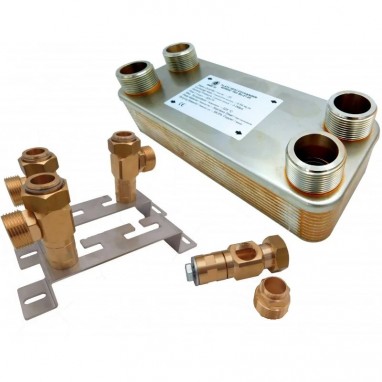 Plattvärmeväxlare Nordic Tec Ba-27-20 monteringssats 1 1/4"