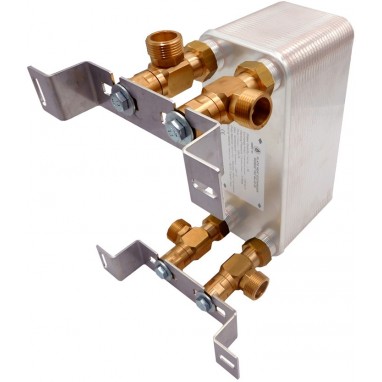 Plattvärmeväxlare Nordic Tec Ba-27-60 5/4" värmepumpar upp till 9 kW