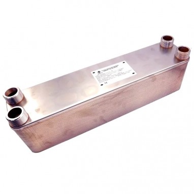 Värmeväxlare 50 plattor Nordic Tec Ba-60-50 1 1/4" 550 kW se6