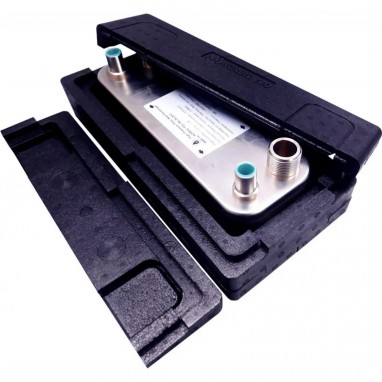 Värmeväxlare Gas-Vätska NORDIC TEC Ba-26-50 12 kW isolering