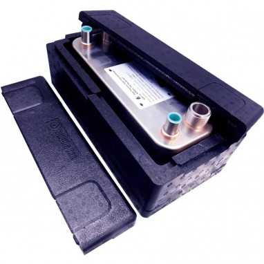 Värmeväxlare Gas-Vätska NORDIC TEC Ba-26-70-F isolering 18 kW