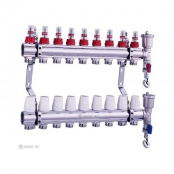 Fördelare för golvvärme Nordic Tec 9 kretsar