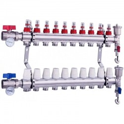 Golvvärmefördelare NORDIC Tec 10 kretsar