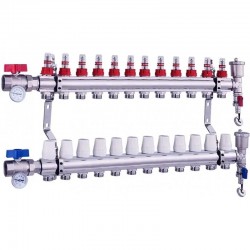 Golvvärmefördelare NORDIC Tec 12 kretsar