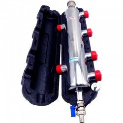 Hydraulisk separator 6x1" med isolering Nordic Tec