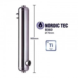 Värmeväxlare för pool Nordic Tec TITAN B360-Ti 110 kW