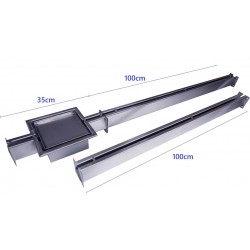 Avvattning Golvavlopp Garage Källare NORDIC TEC Set med 2 armar SE 2