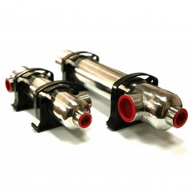 Poolvärmeväxlare på 25 kW, Nordic Tec B85 med väggfästen