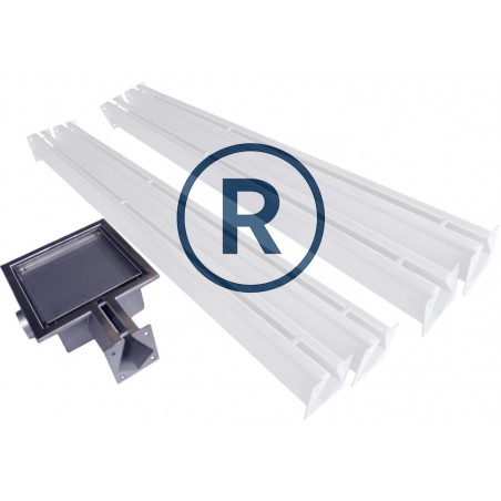 Avrinningsgaller Dräneringsgaller för vattenavrinning Garage Pannrum Terrass – 1 EXIT