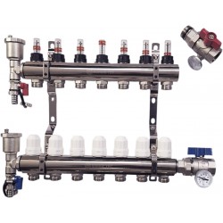 Golvvärmefördelare NORDIC Tec 7 kretsar 2