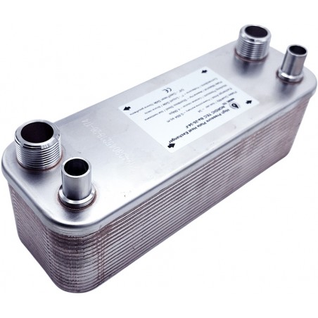 Gas-vätska värmeväxlare Nordic TEc ba-26-34 värmepumpar på 9 kW