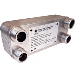 Rostfri stål plattvärmeväxlare 22 plattor Nordic Tec Ba-16-22