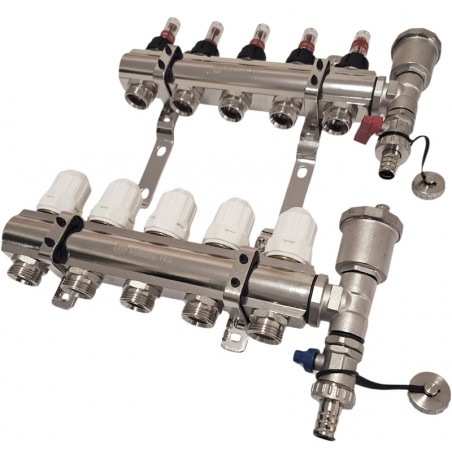 Fördelare för golvvärme Nordic Tec STANDARD 5 zoner