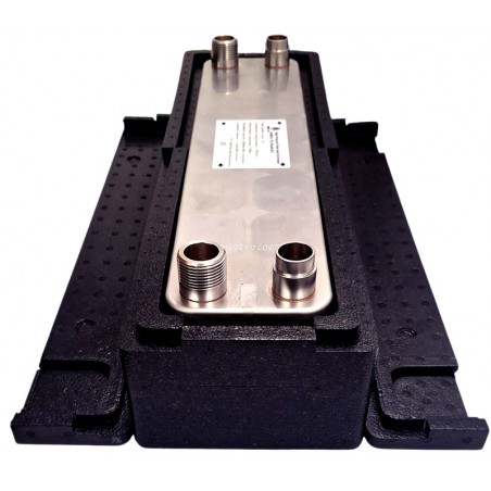 Värmeväxlare Köldmedium Vatten Isolering Nordic Tec Ba-68-26-F SE8