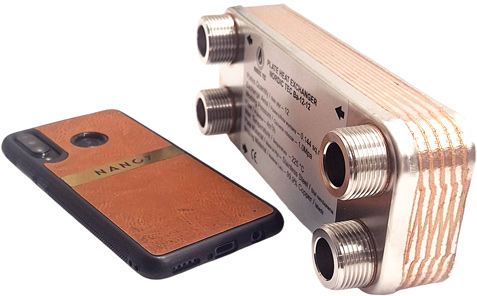 Liten värmeväxlare Nordic Tec Ba-12-12 SE6 12 plattor