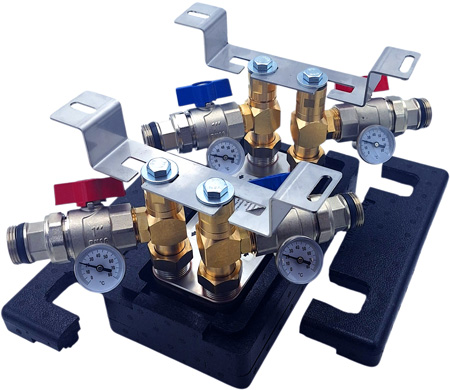 värmeväxlare Set med isolering, fäste och termometrar – BA-16-40 Nordic Tec SV4