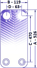 Värmeväxlare Köldmedium Ba-68-F 7/8" - 1"