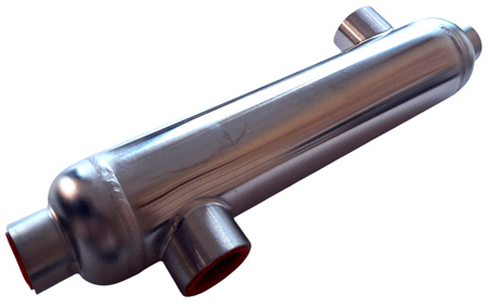 Poolvärmeväxlare för liten pool eller spa Nordic Tec B55 Sverige