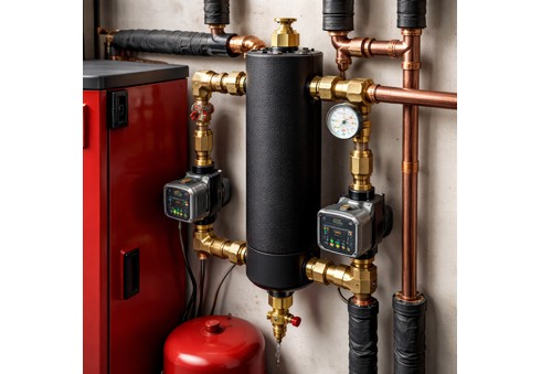 Hydraulisk separator för pelletspanna – varför och hur fungerar den?